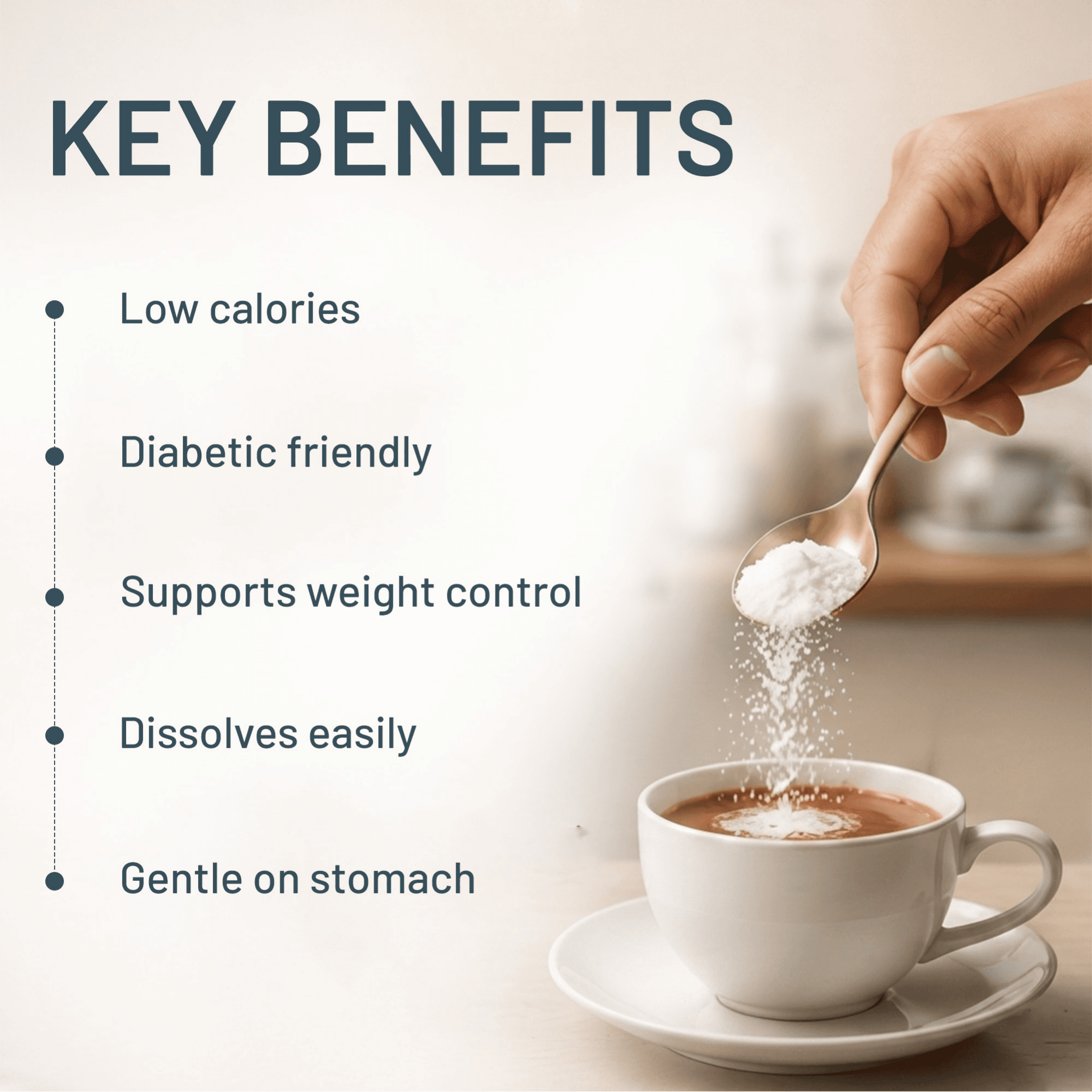 Monk Fruit Sweetener Powder with Allulose thumbnail 4