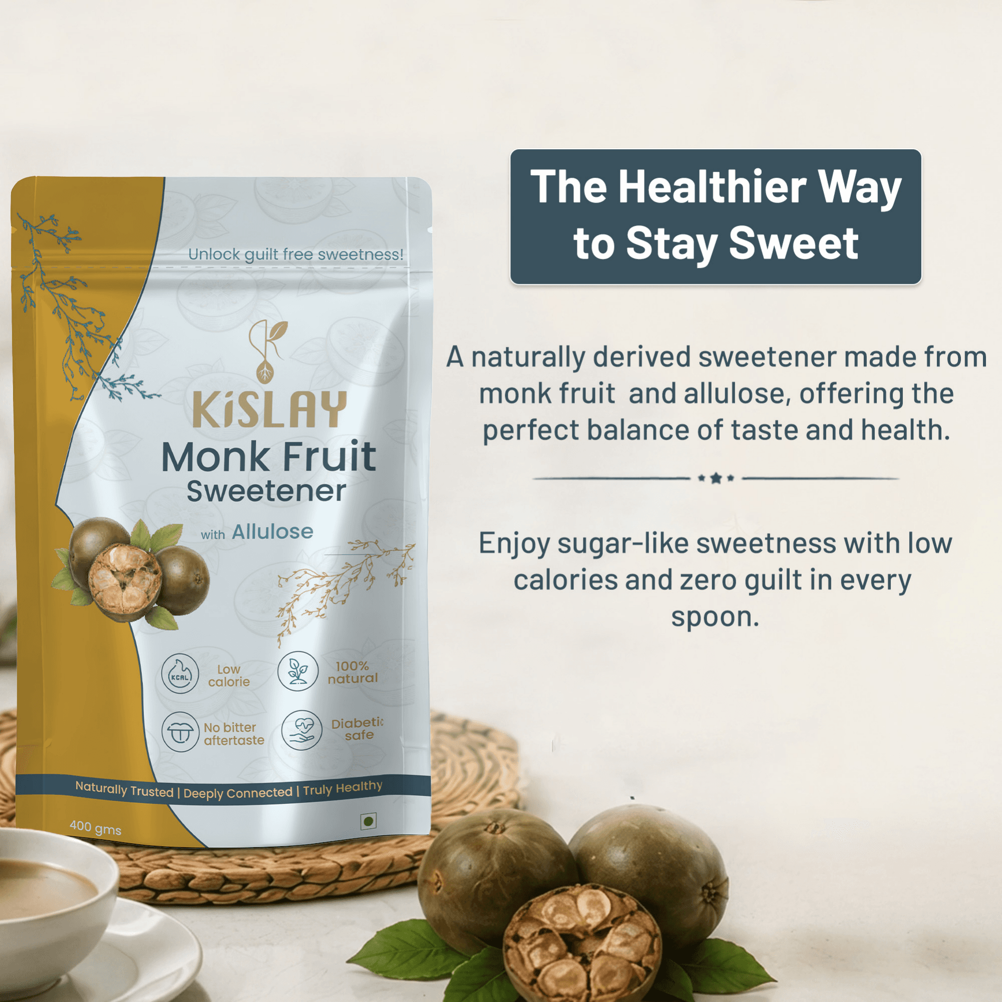 Monk Fruit Sweetener Powder with Allulose thumbnail 7