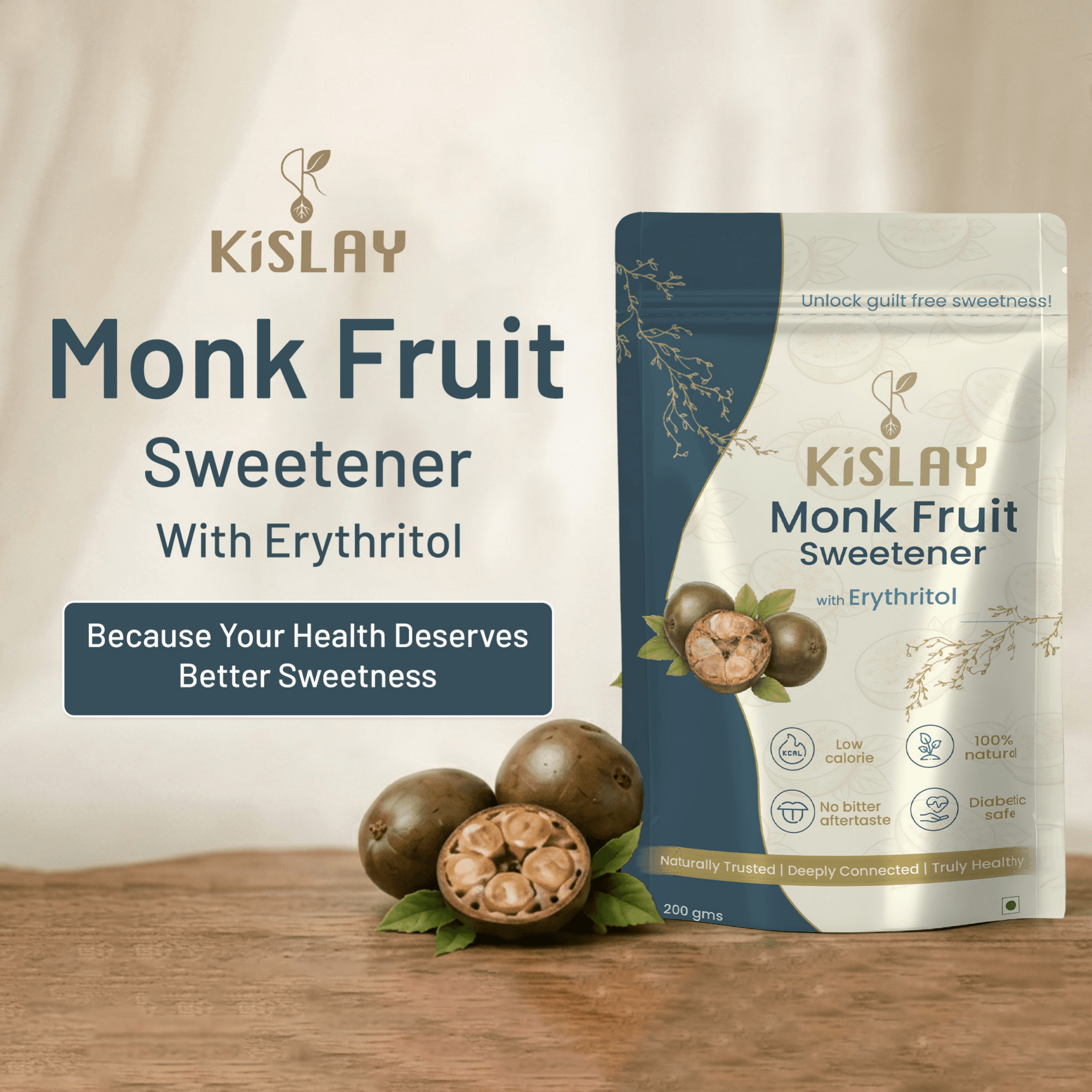 Monk Fruit Sweetener Powder with Erythritol thumbnail 3