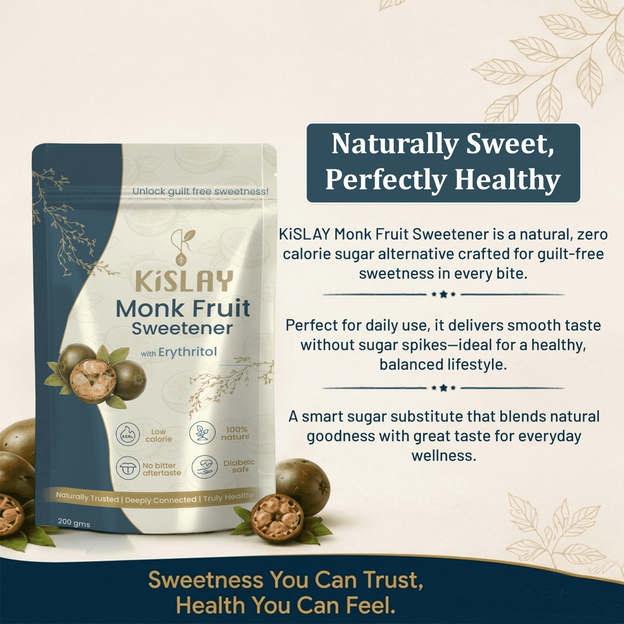 Monk Fruit Sweetener Powder with Erythritol thumbnail 7