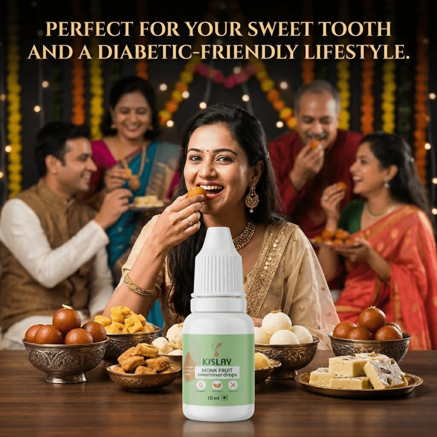 Kislay Monk Fruit Sweetener Drops thumbnail 4
